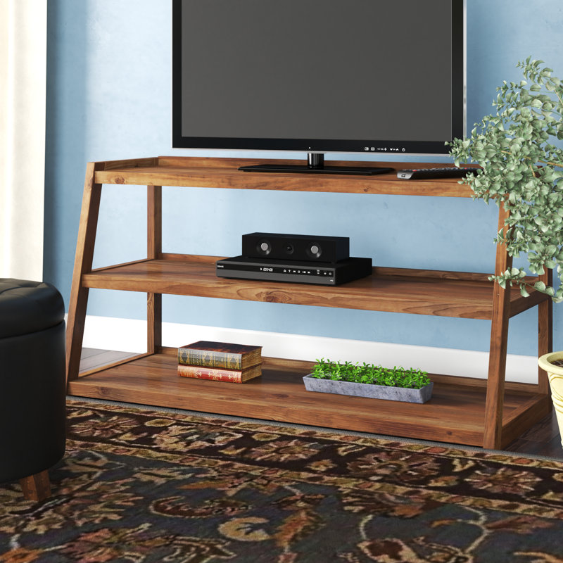 Gracie Oaks Donohoo Solid Wood TV Stand for TVs up to 55" & Reviews